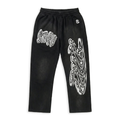 Jet black stray sweatpants